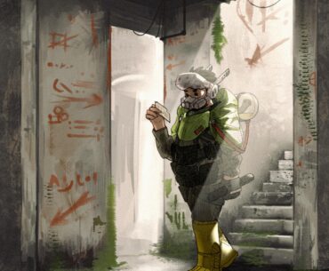 Looking for the vet, painting by me :)