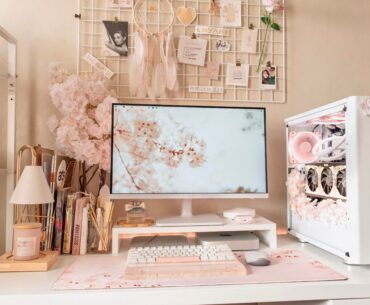Pink, but pastel.