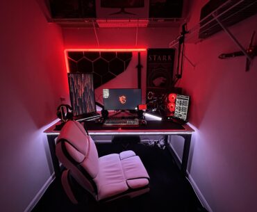 Walk-in closet transformed into my battle station