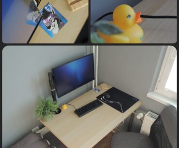 Maybe add a monitor light, other than that I love it. The Laptop is mounted under the desk. Any advice or suggestions are welcome.