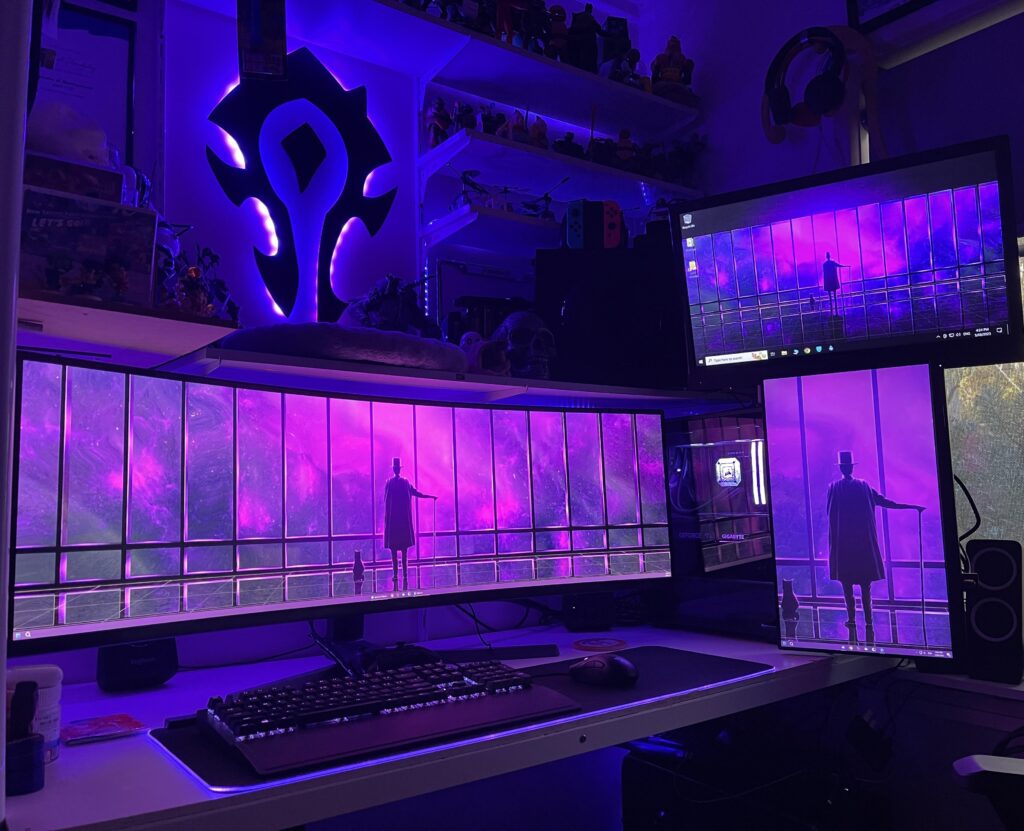My purple gaming nook