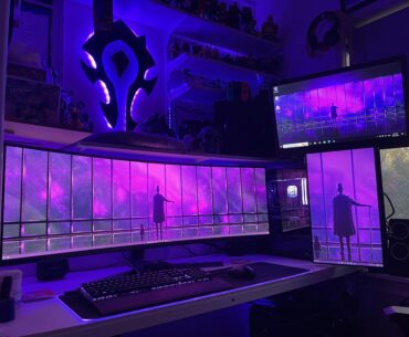 My purple gaming nook