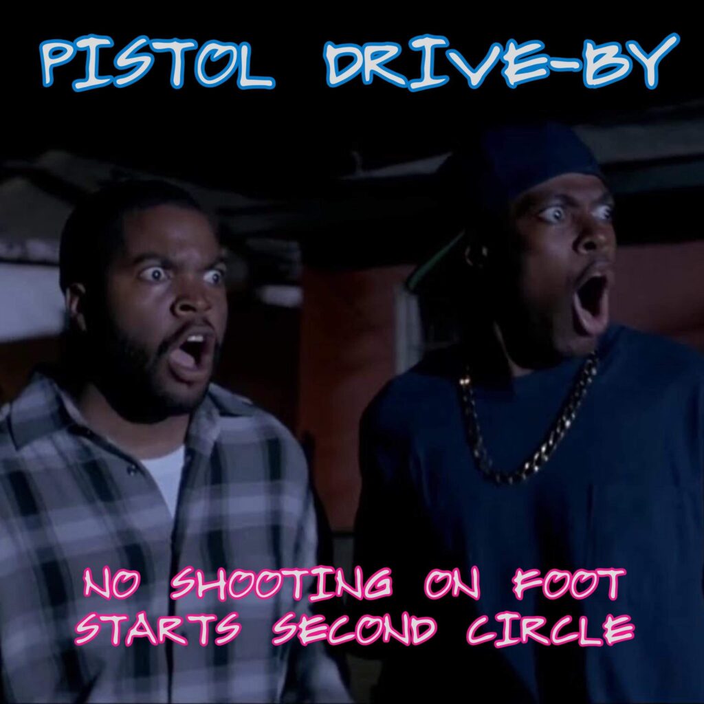 No shooting on foot
