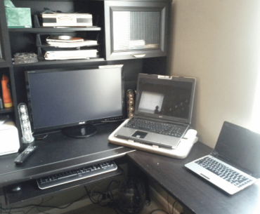 My setup in 2011. My how things have changed...