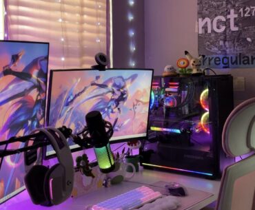 Current setup! I want more wall art and an Alice keyboard :)