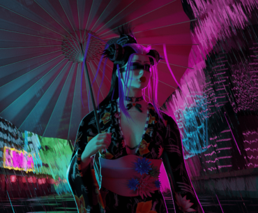 I did a fanart of Endigo from Drag Race Sweden in their cyberpunk geisha-look. Made with Blender.