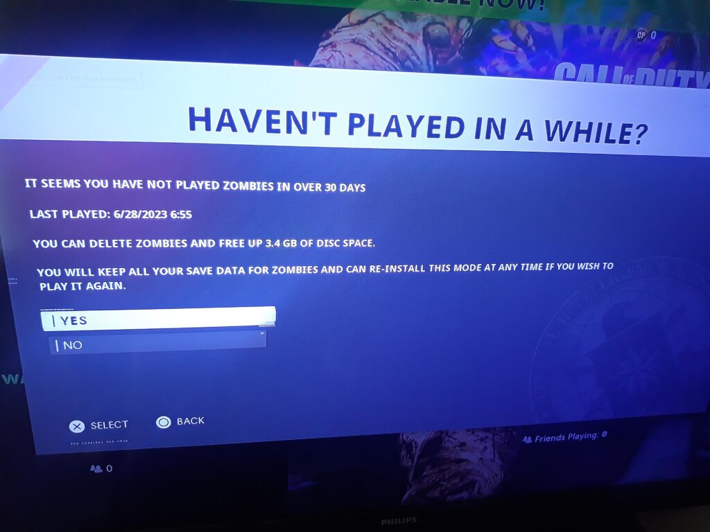 Good sir, I was playing Zombies before you abruptly kicked me off and ended my good run.