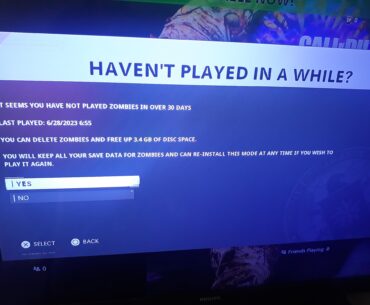 Good sir, I was playing Zombies before you abruptly kicked me off and ended my good run.