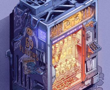 "Trip Machine" - Part 1 of my vending machines series called "Electric Bazaar"