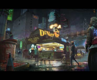 Cyberpunk shop by Ariza