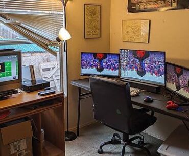 Recently upgraded to a triple monitor setup!