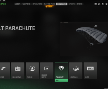 Have we always been able to customize parachute and contrails?