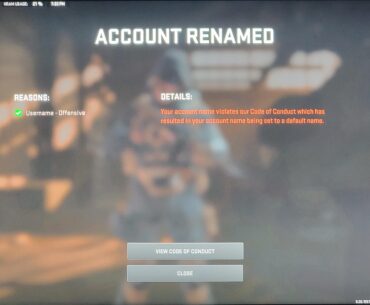 Account Renamed