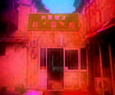 cyberpunk filtered market in Japan and streets of Napoli