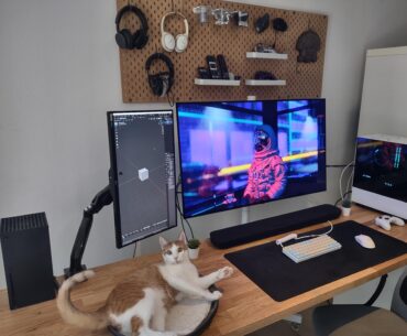 Oled gaming/editing/movie setup