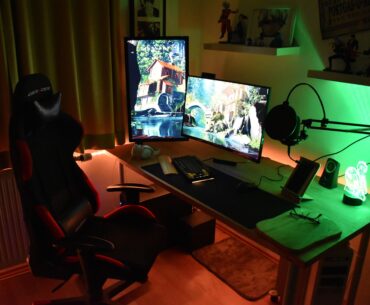 Waiting for my new PC but other than that I really like my new setup.