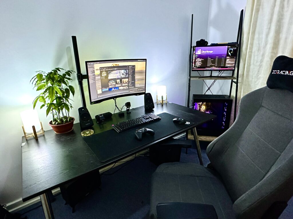 Recently moved some things around - waiting on a new desk and some G560s and I think it's done