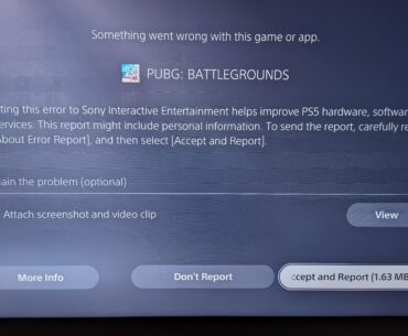 PS5 PUBG Crashes