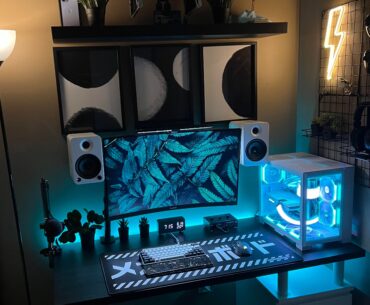 New pc and I wall mounted my speakers! How does it look?