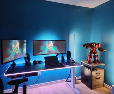Happy with desk, now onto ceiling, floor and walls