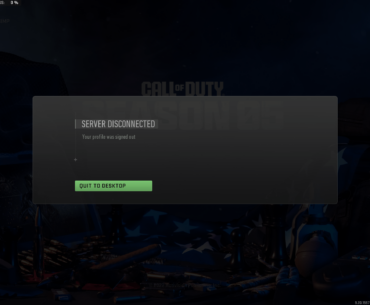 "Your profile was signed out" Any solutions? Playing on steam.