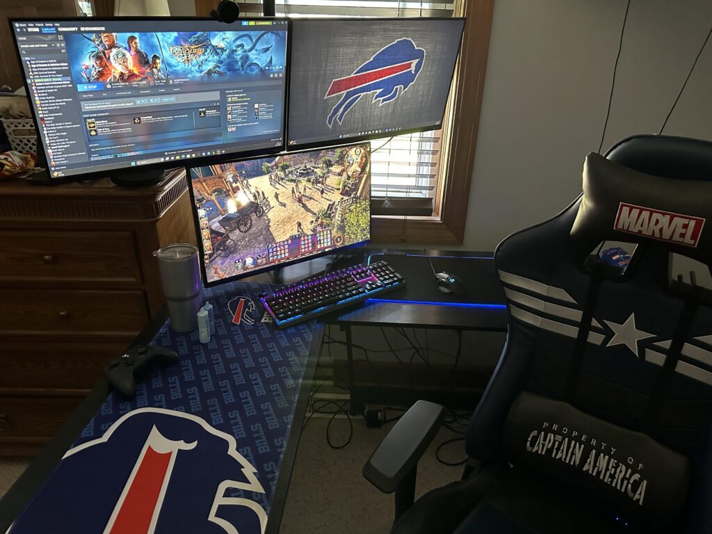 Don’t mind the wire mess!