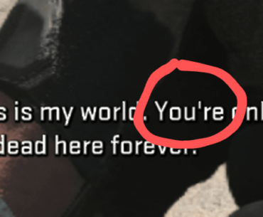 Spelling error in the subtitles of the gulag