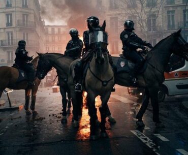 The riot police in France looks hella cool