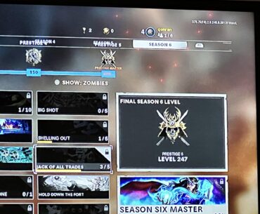 Season 6 Prestige Master, yet I’m still level 4 prestige 1?? Just linked my account to PS4. Progress lost ??