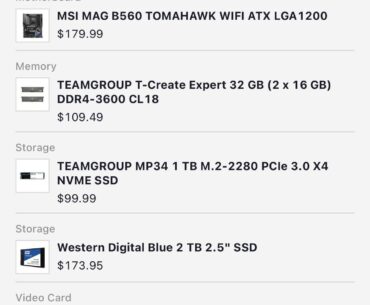 Gaming build