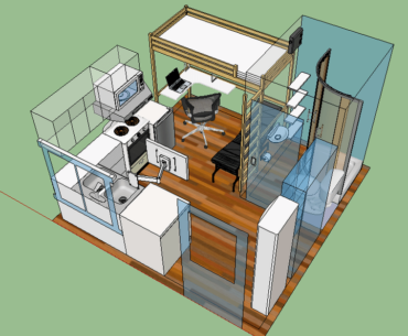 Modern Room, but a great layout for a Cyberpunk world