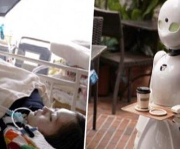 A cafe in Japan is hiring paralyzed people to to control robot servers in order to still make an income.