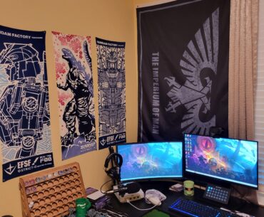 Just moved. My battlestation is set up