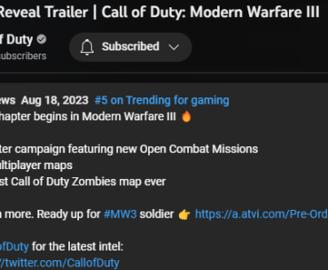 Revised description of zombies in MW3 trailer