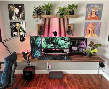 Floating Karlby + Wood Veneer Hub slats (the new nanoleafs)