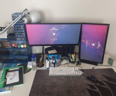 Old trusty Linux Workstation. Pic from WFH times