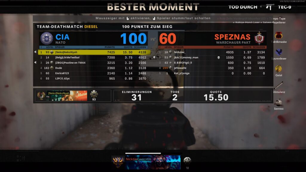 Played a round cold war for the first time since vanguard release and simply dominated the round | PS5