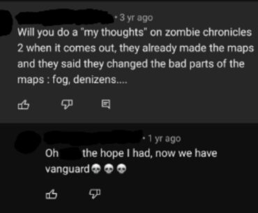 A comment I made a few years back, and my reaction to it a year ago.