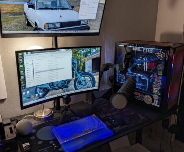 Just finished the setup revamp/cable management redo
