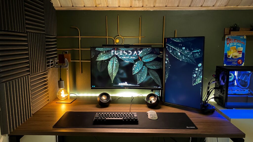 Just finished installing the acoustic panels and now I think my setup ready. What do you think?