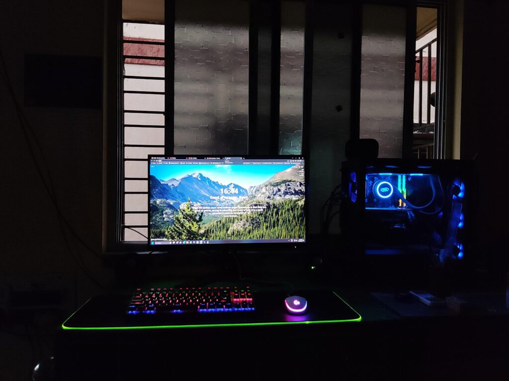 My very average Indian battlestation, 5600x, 3070, 32 GB 3200 MHz, 1440p M27Q, built in 2021 but never had the courage to post a pic 🙂