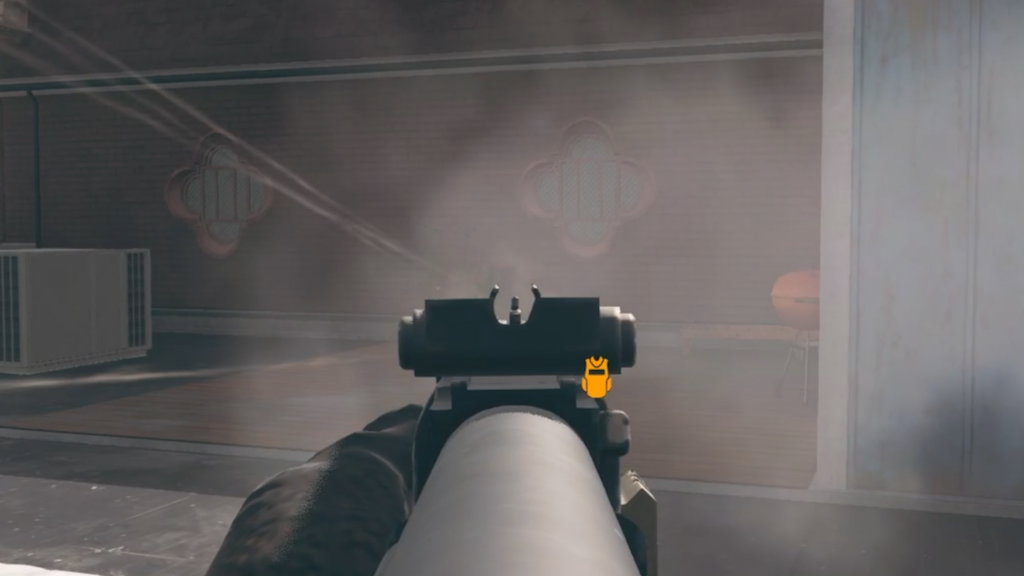 There is an entire person dead center in these iron sights. Can you see them?