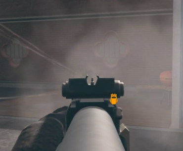 There is an entire person dead center in these iron sights. Can you see them?