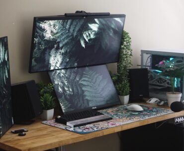 Workstation for gaming and work.