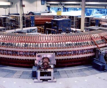 Just came across this. First particle accelerator (actually built by the Soviet Union in the 50s). Looks like was used as inspiration.