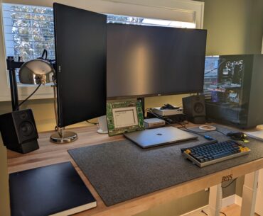 Morning lighting in my WFH corner