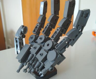 Lego Cyberware hand inspired by early cyberpunk source material