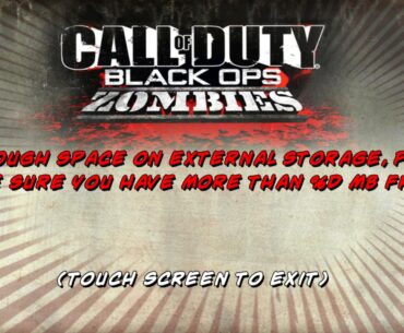 Cod zombies mobile issues