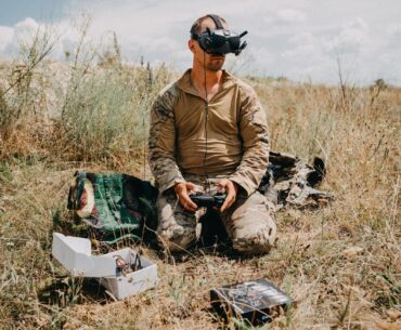 Ukrainian drone operator.