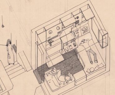 Floor Plan slide of the Nakagin Capsule Tower
